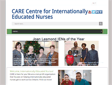 Tablet Screenshot of care4nurses.org